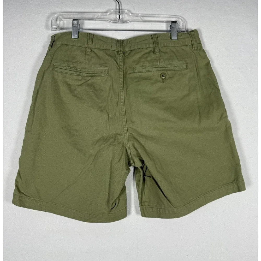 Taylor Stitch Shorts Mens 31 Green Chino Organic Cotton Camp Preppy 8